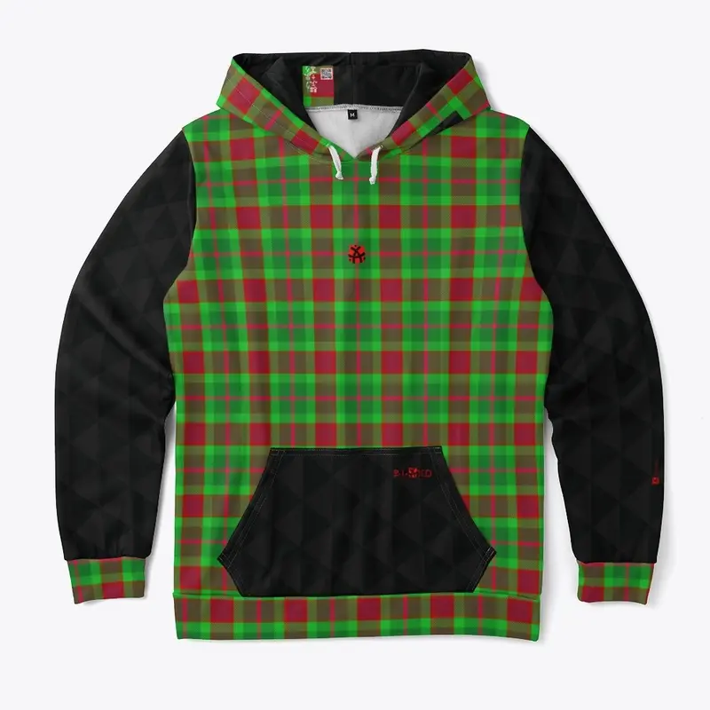 Hoodie - Plaid GRN